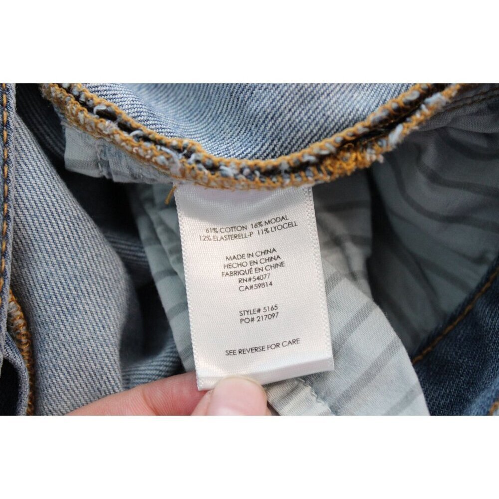 Cabi Jeans Size 6 Mojave Slim Boyfriend Distressed Stretch Denim Style # 5165 - Picture 13 of 13